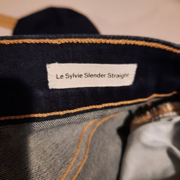 Frame Jeans Womens 25 Le Sylvie Slender Straight Ankle High Rise Side Split Hem - Picture 6 of 13